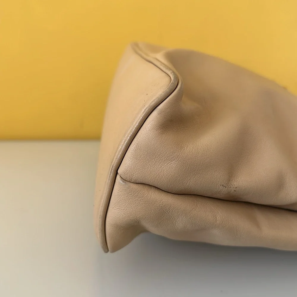 Paloma Picasso Vintage Beige Leather Crossbody Shoulder bag